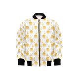 Pancake Pattern Print Design 05 Kids' Boys' Girls' Bomber Jacket