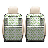 Green Peas Pattern Print Design 04 Car Seat Back Organizer