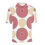 Circle indian pattern Men's All Over Print Polo Shirt