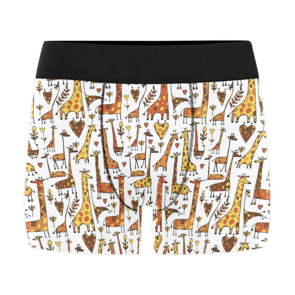 Giraffe Pattern Print Design 04 Men's All Over Print Boxer Briefs Men's Underwear