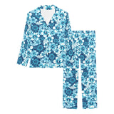 Hibiscus Pattern Print Design 03 Women's Long Pajama Set