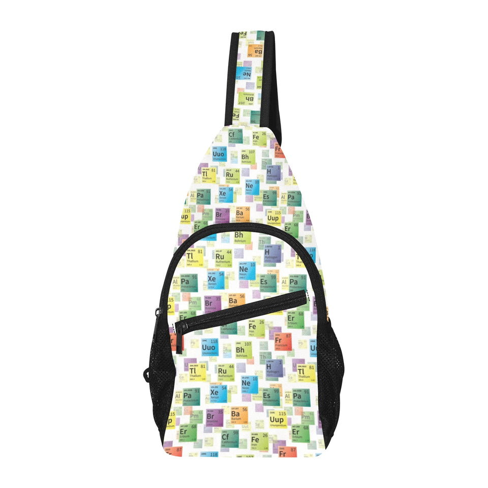Chemistry Periodic Table Pattern Print Design 05 All Over Print Chest Bag