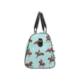 Horses running horses rider pattern Travel Bag