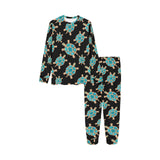 Sea turtle blue stone pattern Kids' Boys' Girls' All Over Print Pajama Set