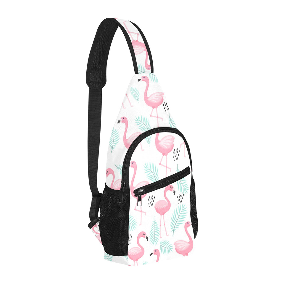Cute flamingo pattern All Over Print Chest Bag