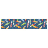 Surfboard Pattern Print Design 01 Table Runner