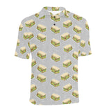 Sandwich Pattern Print Design 05 Men's All Over Print Polo Shirt