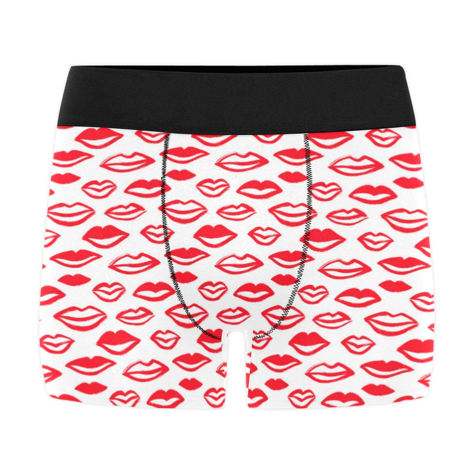 Lips Pattern Print Design 05 Men's All Over Print Boxer Briefs Men's Underwear