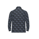 Swordfish Pattern Print Design 03 Men's Long Sleeve Polo Shirt