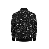 Hand drawn space rocket star planet Kids' Boys' Girls' Bomber Jacket