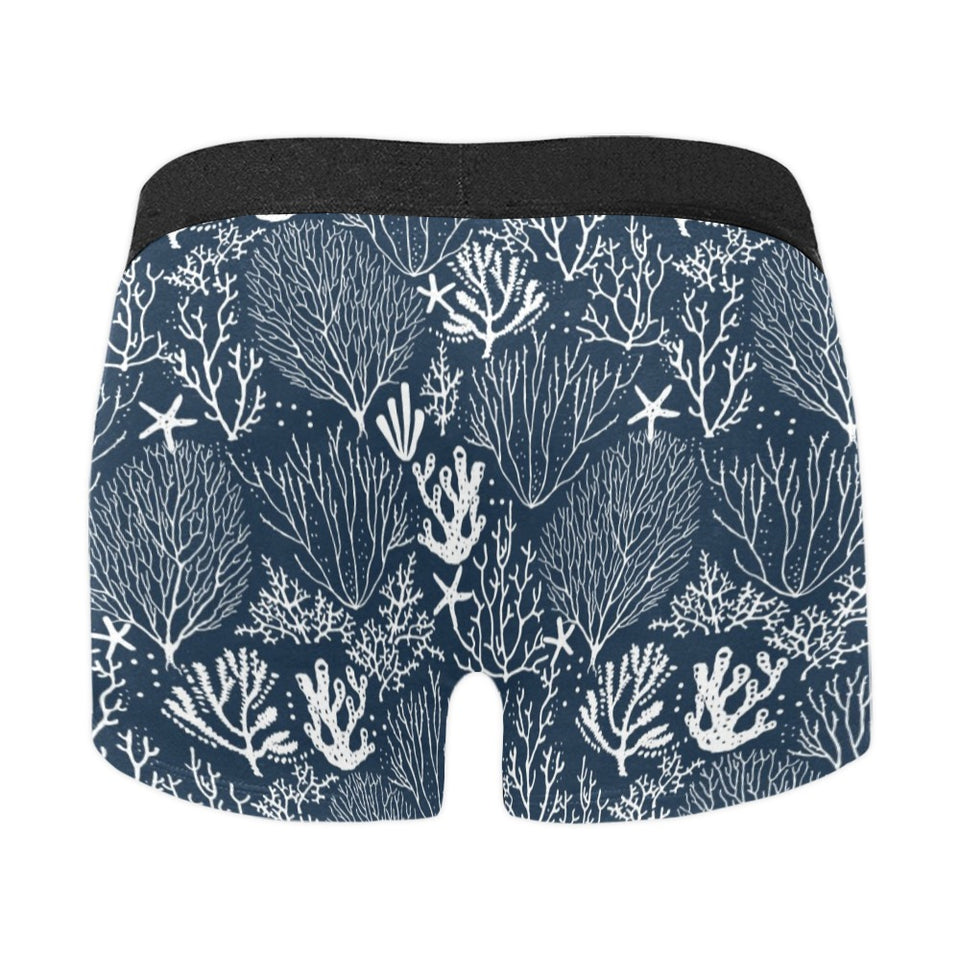 Coral Reef Pattern Print Design 05 Men's All Over Print Boxer Briefs Men's Underwear