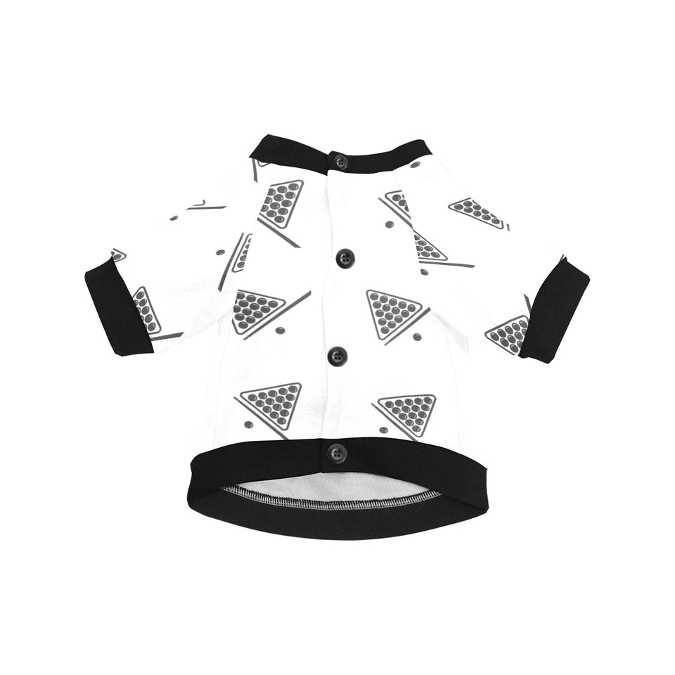Billiard Ball Pattern Print Design 03 All Over Print Pet Dog Round Neck Fuzzy Shirt