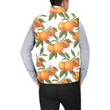 Oranges pattern background Men's Padded Vest