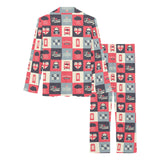 British Pattern Print Design 05 Women's Long Pajama Set