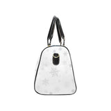 Snowflake pattern white background Travel Bag