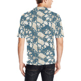 Sea turtle Polynesian Tribal design pattern Men's All Over Print Polo Shirt