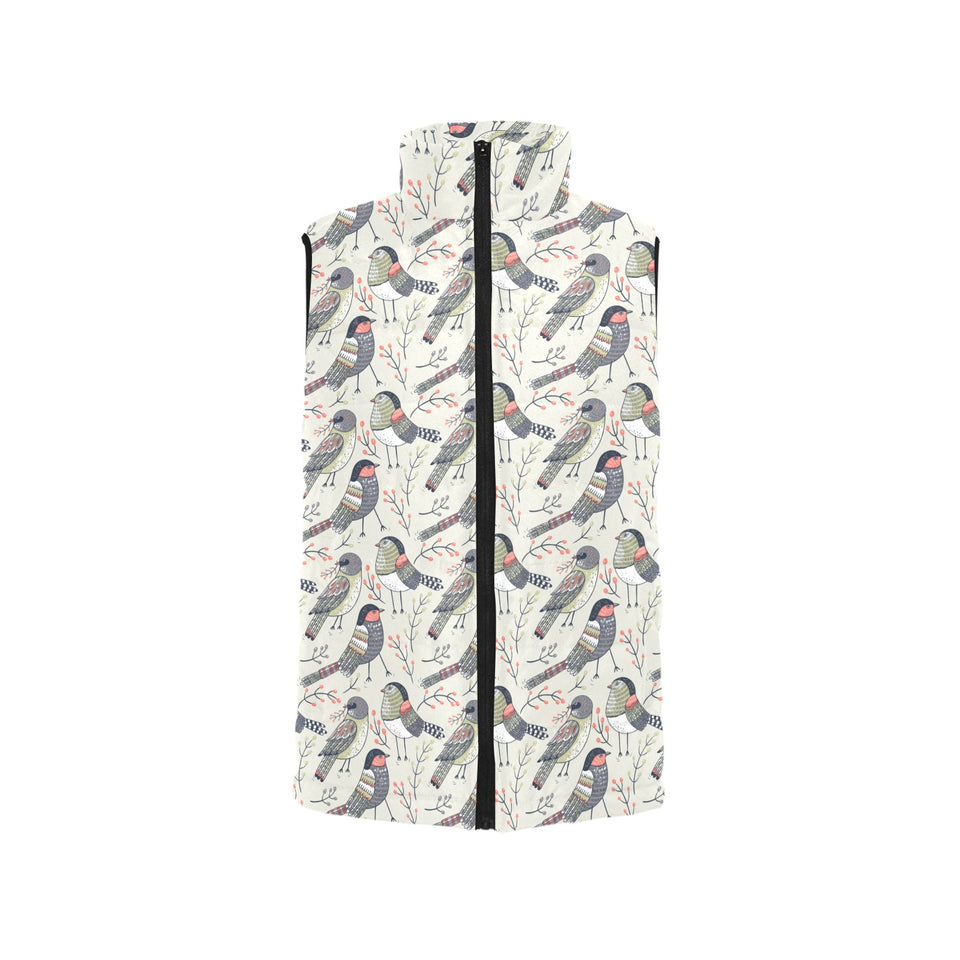 Pigeon Pattern Print Design 04 Men's Padded Vest