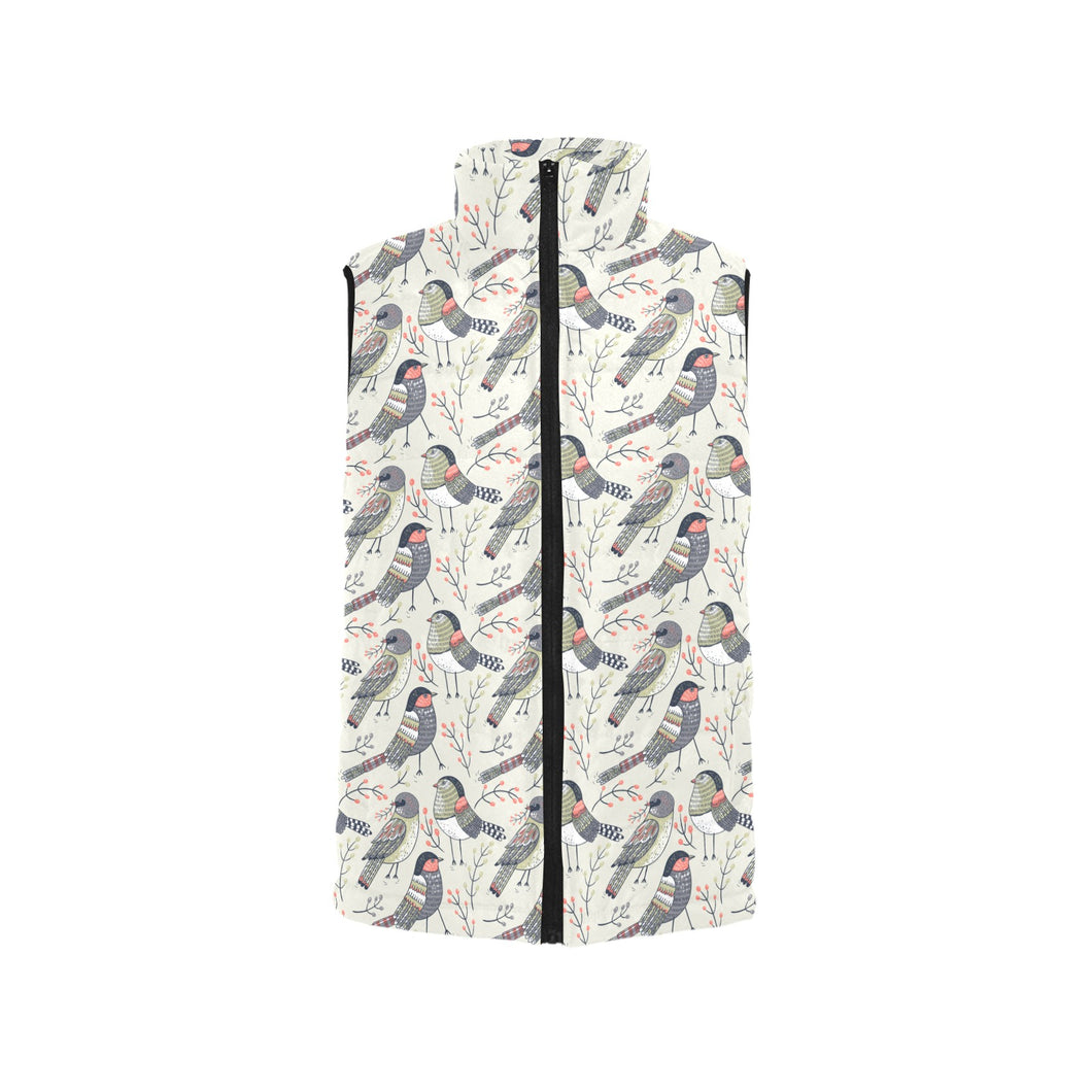 Pigeon Pattern Print Design 04 Men's Padded Vest