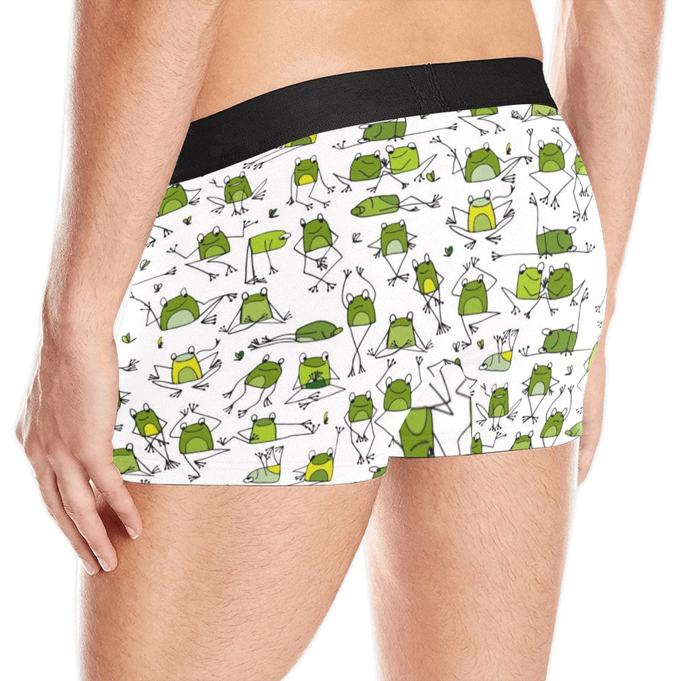 Sketch funny frog pattern Men's All Over Print Boxer Briefs Men's Underwear