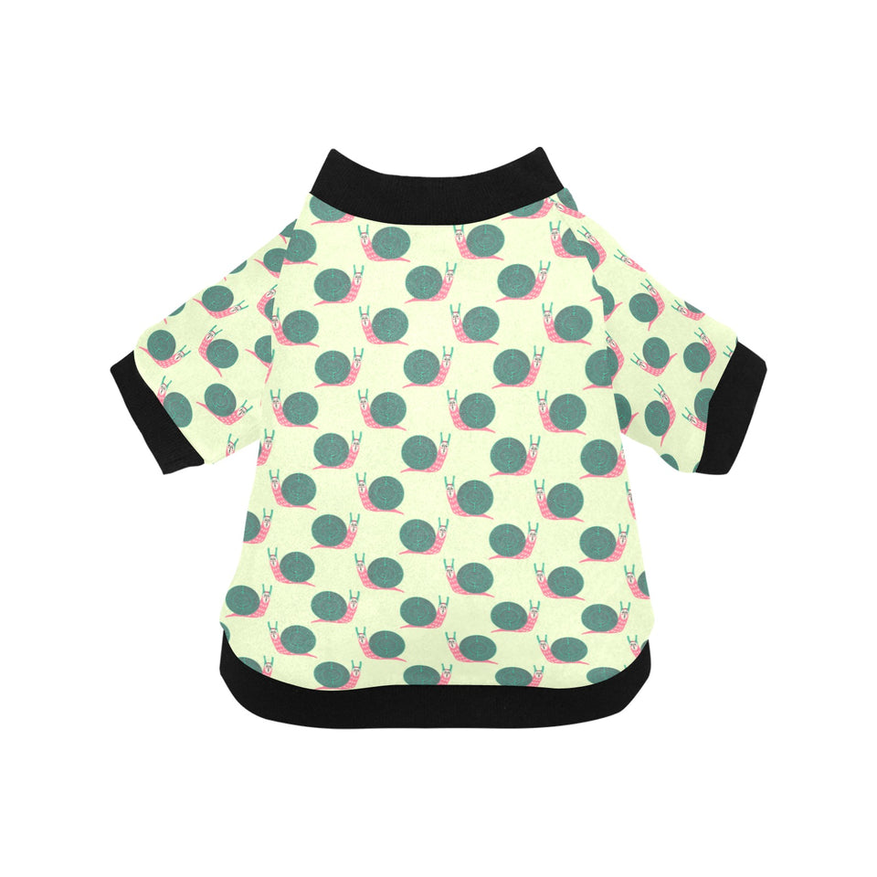 Snail Pattern Print Design 04 All Over Print Pet Dog Round Neck Fuzzy Shirt