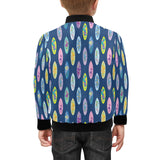 Surfboard Pattern Print Design 03 Kids' Boys' Girls' Bomber Jacket