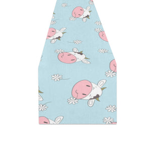 Cute cow flower pattern Table Runner