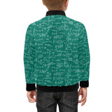 Math Pattern Print Design 01 Kids' Boys' Girls' Bomber Jacket