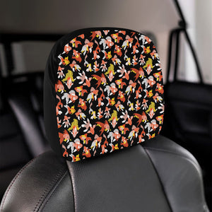 Goldfish Pattern Print Design 03 Car Headrest Cover