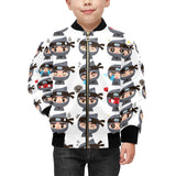 Cute ninja design pattern Kids' Boys' Girls' Bomber Jacket