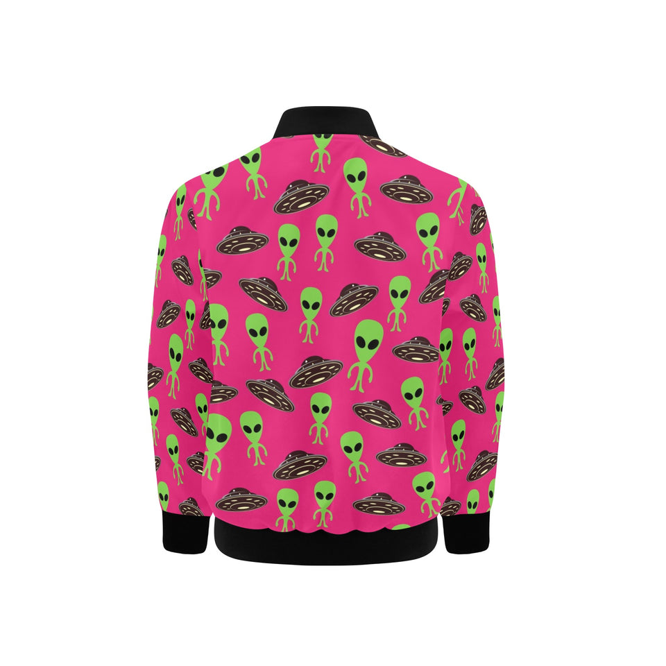 Alien Pattern Print Design 03 Kids' Boys' Girls' Bomber Jacket
