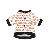 Clown Fish Pattern Print Design 05 All Over Print Pet Dog Round Neck Fuzzy Shirt