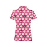 Guinea Pig Pattern Print Design 01 Women's All Over Print Polo Shirt