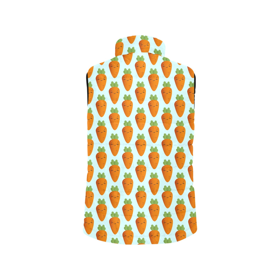 Carrot Pattern Print Design 03 Men's Padded Vest