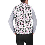 Greyhound Pattern Print Design 02 Men's Padded Vest