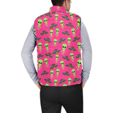 Alien Pattern Print Design 03 Men's Padded Vest