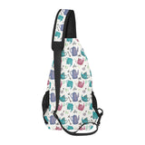 Tea pots Pattern Print Design 05 All Over Print Chest Bag