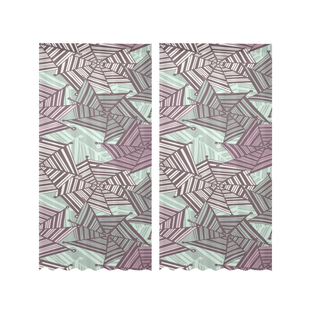 Spider web cobweb design color pattern Gauze Curtain