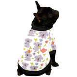Cute koalas teapots tea All Over Print Pet Dog Round Neck Fuzzy Shirt