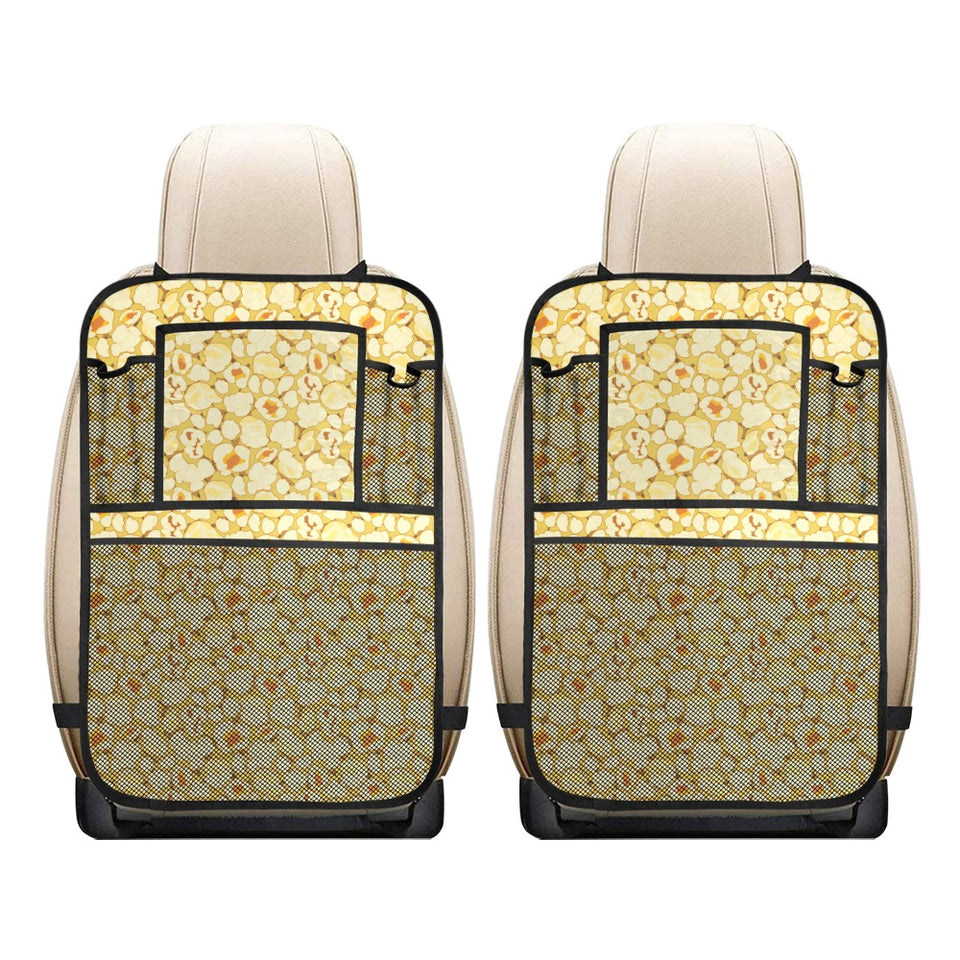 Popcorn Pattern Print Design 04 Car Seat Back Organizer