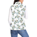 Peacock feather pattern Women's Padded Vest