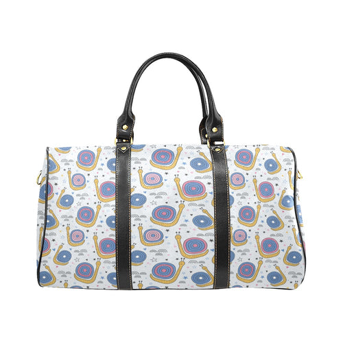 Snail Pattern Print Design 05 Travel Bag