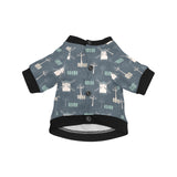 windmill tree pattern All Over Print Pet Dog Round Neck Fuzzy Shirt