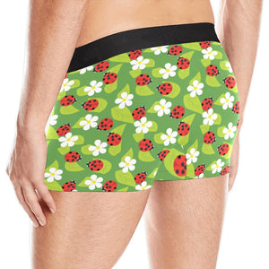 Ladybug Pattern Print Design 01 Men's All Over Print Boxer Briefs Men's Underwear