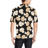 Champignon mushroom pattern Men's All Over Print Polo Shirt