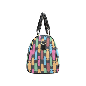 Skate Board Pattern Print Design 02 Travel Bag