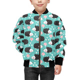 Hedgehog Pattern Print Design 03 Kids' Boys' Girls' Bomber Jacket