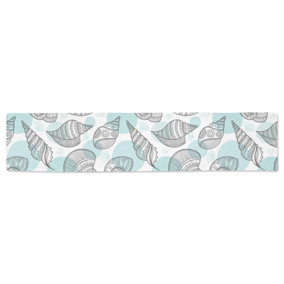 Shell polynesian tribal Table Runner