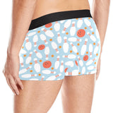 Bowling ball bowling pins blue blackground Men's All Over Print Boxer Briefs Men's Underwear