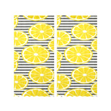 slice of lemon design pattern Gauze Curtain