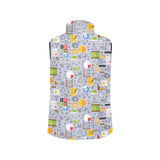 Math Pattern Print Design 04 Women's Padded Vest